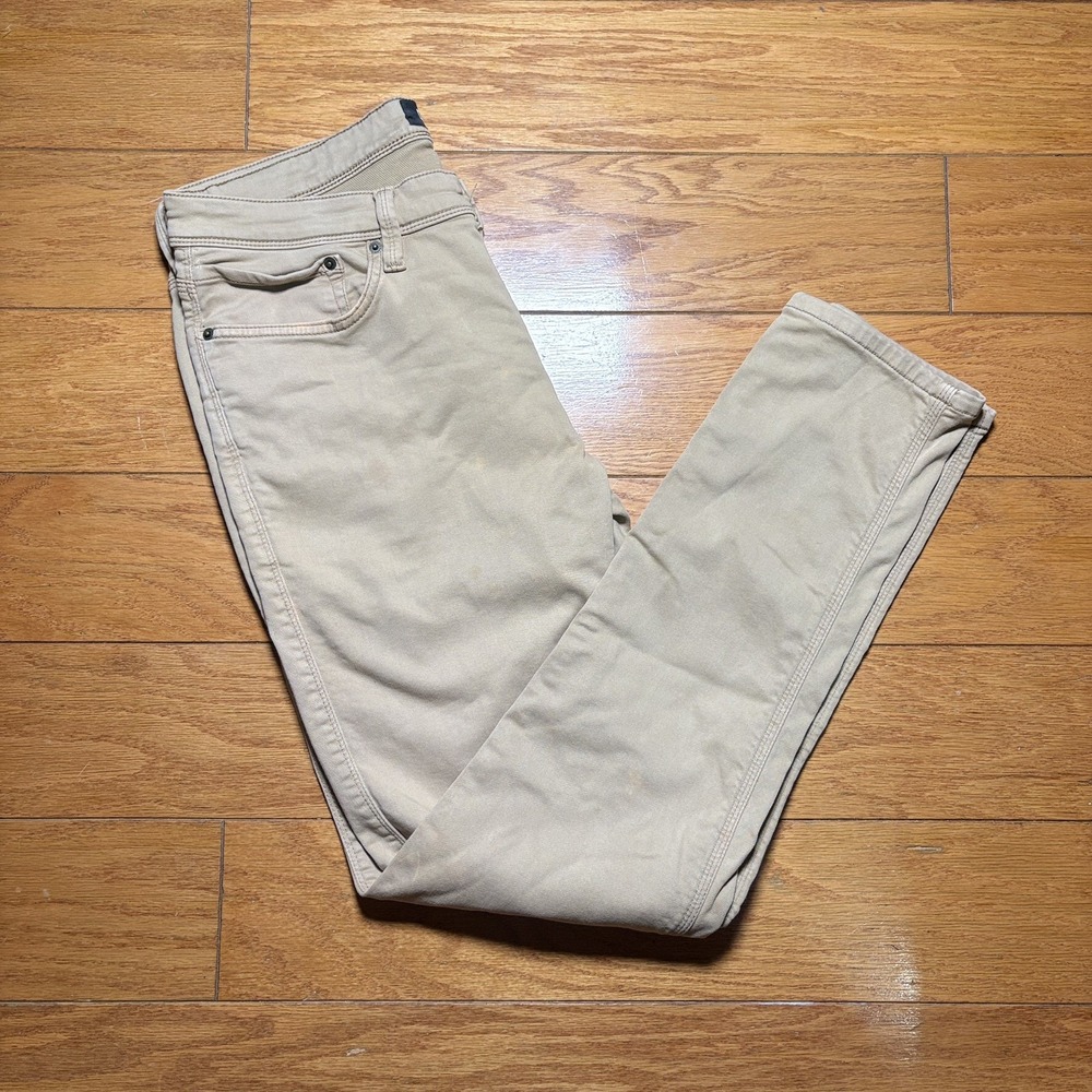 DU/ER Duer Jeans Tan N2X Slim Fit Pants Mens 36x34